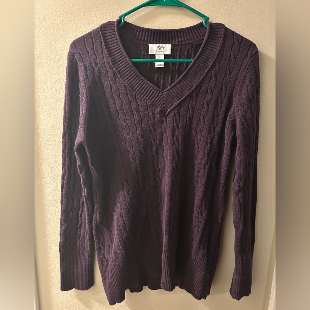 Loft cable knit sweater